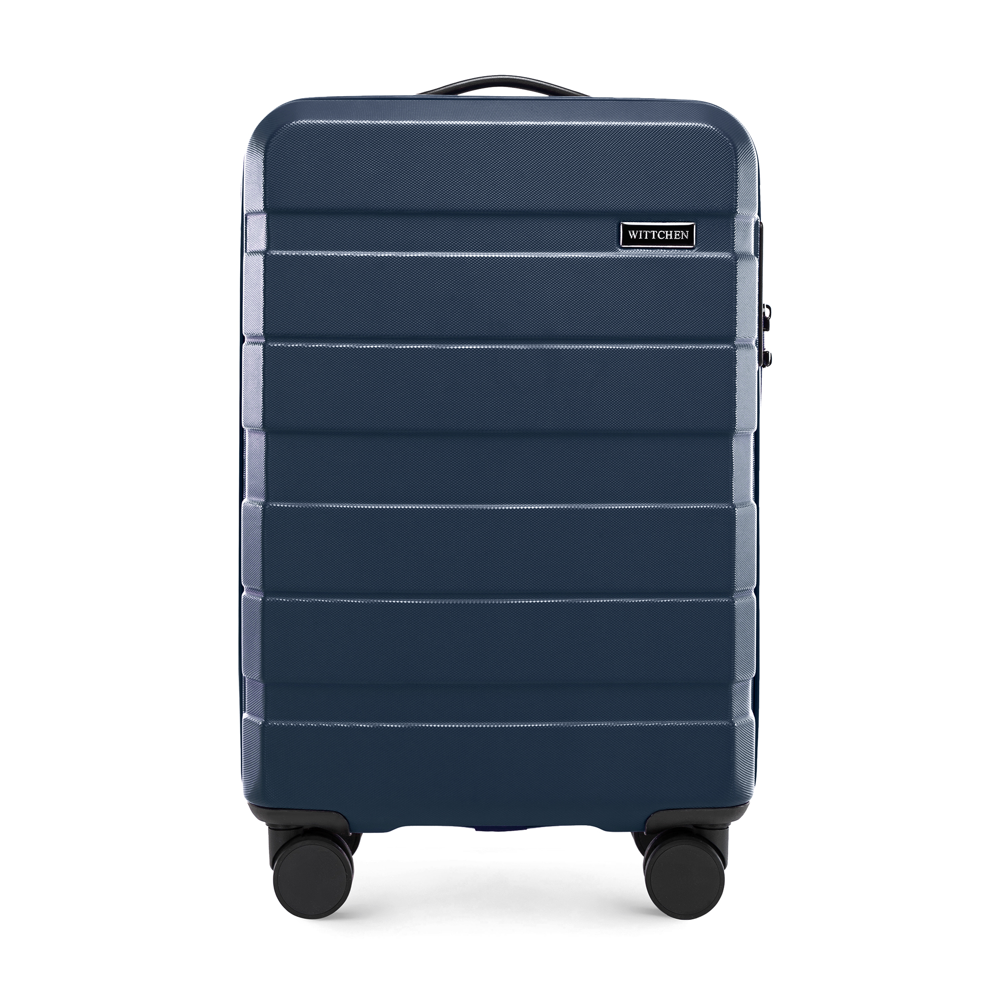 Kufor ABS s horizontálnymi pruhmi, námornícka modrá 56-3A-101-90