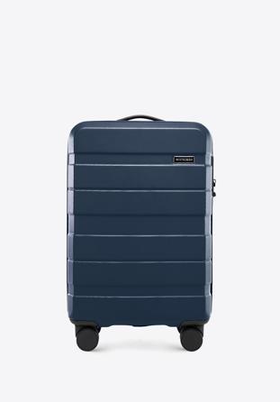 Small suitcase made of ABS material, navy blue, 56-3A-101-90, Photo 1