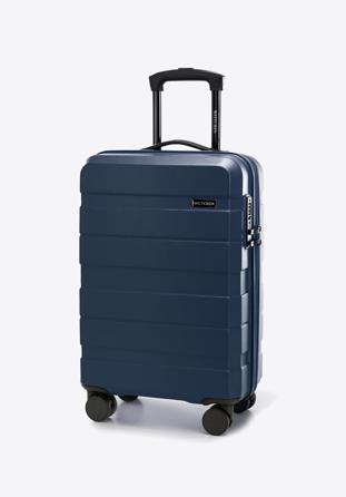 Small suitcase made of ABS material, navy blue, 56-3A-101-90, Photo 1
