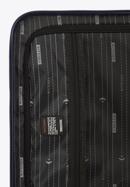 Duża walizka z ABS-u z geometrycznym tłoczeniem, granatowy, 56-3A-753-35, Zdjęcie 8