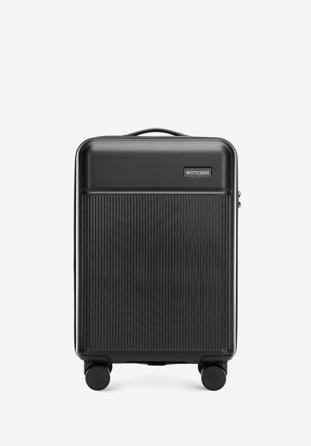 Small suitcase made of ABS material, black, 56-3A-801-10, Photo 1