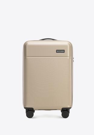 Small suitcase made of ABS material, beige, 56-3A-801-88, Photo 1