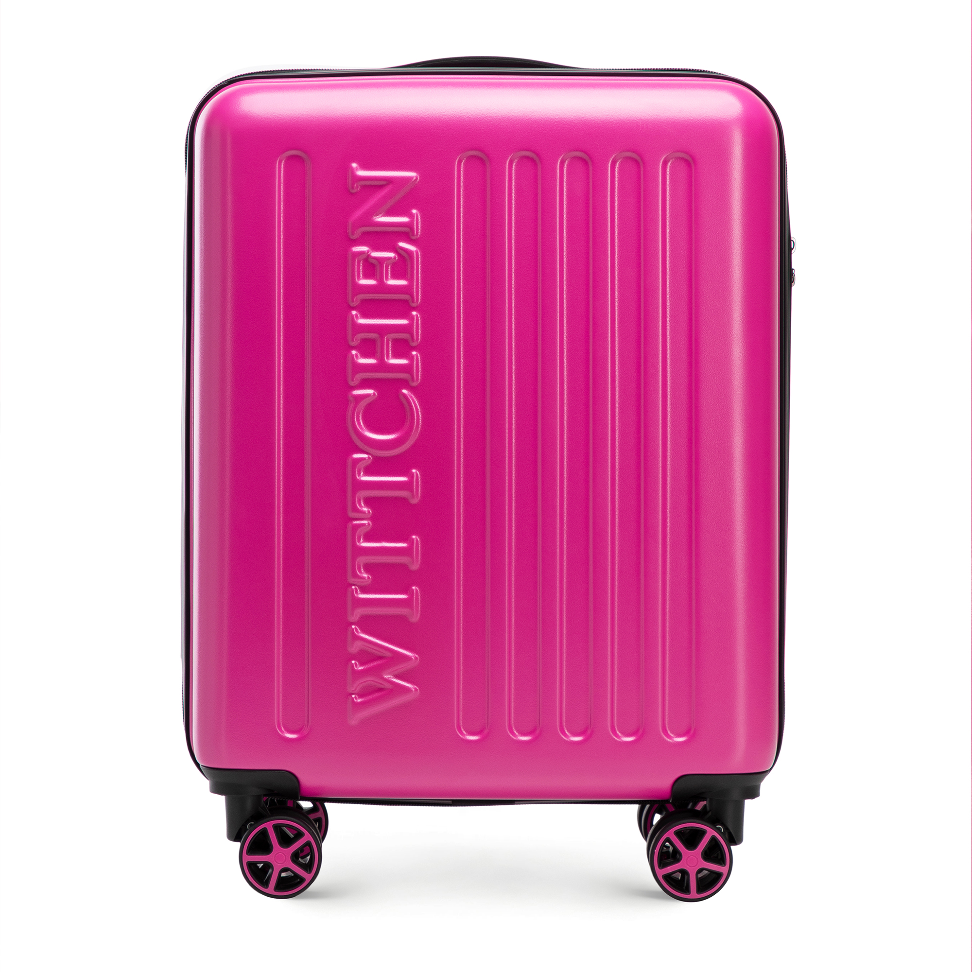 Kabínový kufor ABS s vyrazeným logom fuchsia 56-3A-501-34, Vyberte variant fuksia