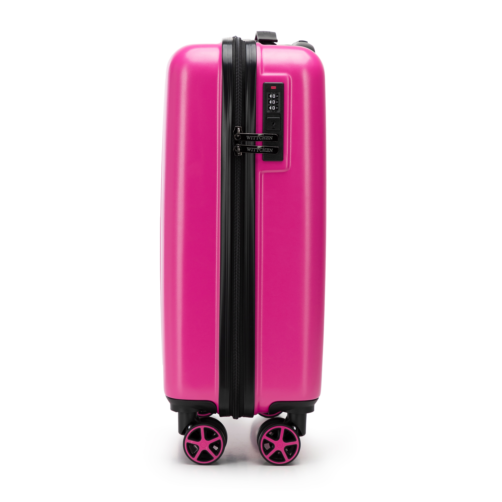 Kabínový kufor ABS s vyrazeným logom fuchsia 56-3A-501-34, Vyberte variant fuksia