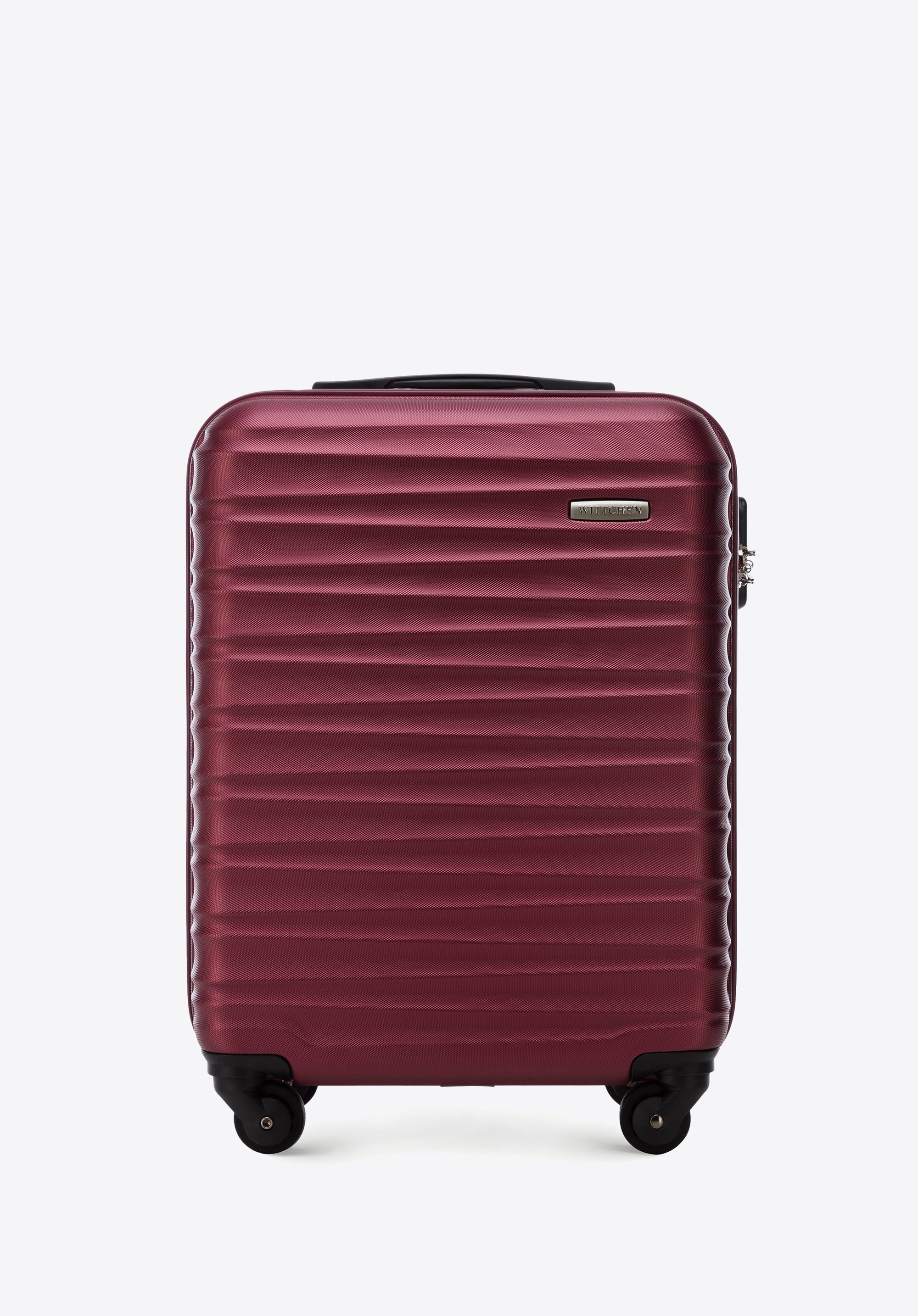 Small suitcase made of ABS material burgundy
