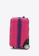 Walizka kabinowa z ABS-u ze żłobieniami, różowo-fioletowy, 56-3A-281-95, Zdjęcie 2