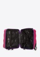 Walizka kabinowa z ABS-u ze żłobieniami, różowo-fioletowy, 56-3A-281-15, Zdjęcie 5