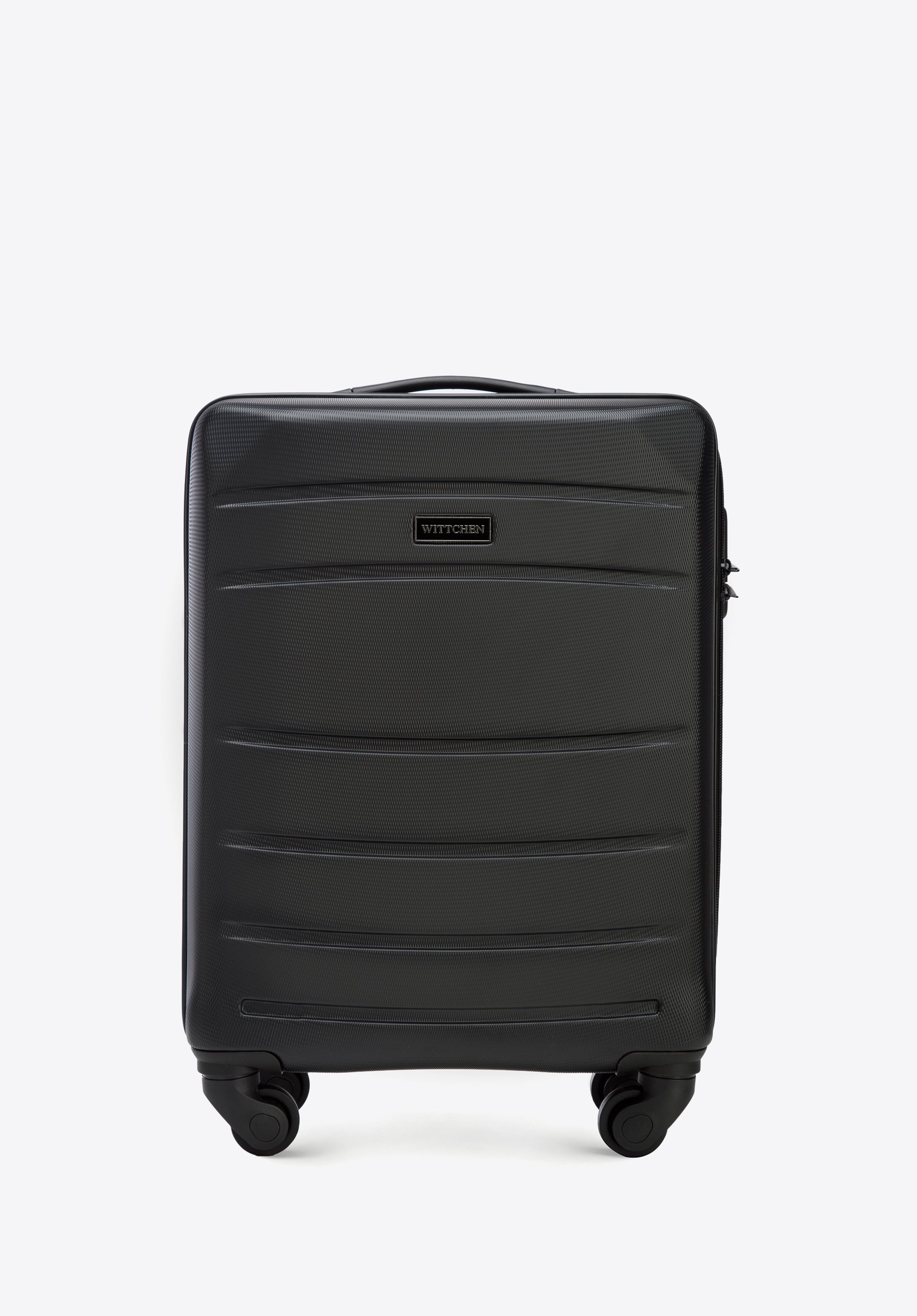 Small cheap suitcase black