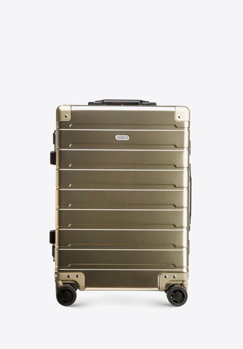 Walizka kabinowa z aluminium, złoty, 56-3H-101-86, Zdjęcie 1