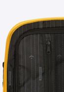 Walizka kabinowa z polikarbonu jednokolorowa, żółty, 56-3P-571-35, Zdjęcie 10