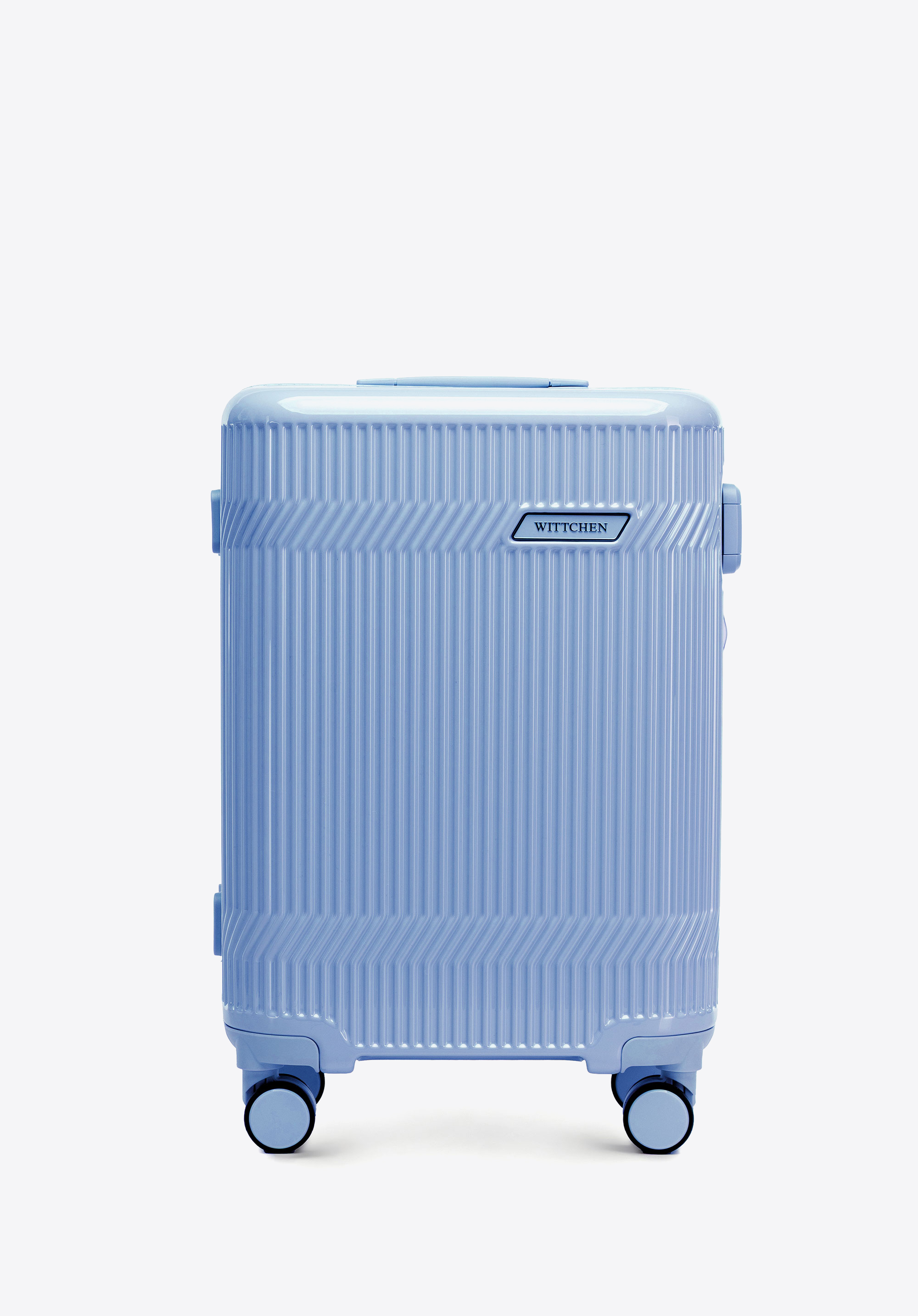 WITTCHEN Walizka kabinowa z polikarbonu o błyszczącym wykończeniu niebieska
