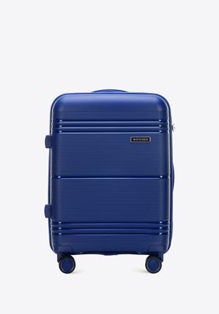 Small polypropylene suitcase, navy blue, 56-3T-141-90, Photo 1