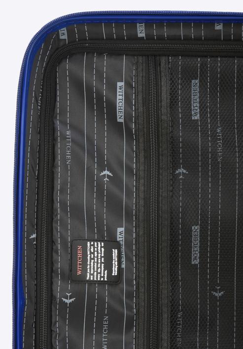 Small polypropylene suitcase, navy blue, 56-3T-141-80, Photo 7