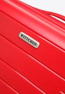 Large suitcase with glistening straps, red, 56-3T-163-95, Photo 9
