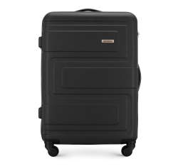 Średnia walizka z ABS-u tłoczona, czarny, 56-3A-632-30, Zdjęcie 1
