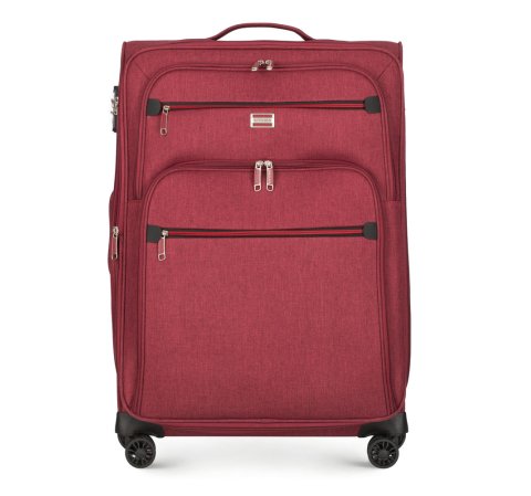 Середня валіза з кольоровою застібкою-блискавкою 56-3S-502-31