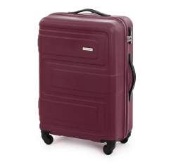 Średnia walizka z ABS-u tłoczona, bordowy, 56-3A-632-35, Zdjęcie 1
