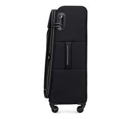 Duża miękka walizka basic, czarno-grafitowy, 56-3S-463-13, Zdjęcie 1