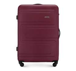 Duża walizka z ABS-u tłoczona, bordowy, 56-3A-633-30, Zdjęcie 1