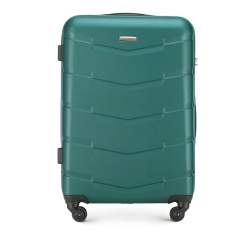 Średnia walizka z ABS-u w deseń, zielony, 56-3A-402-81, Zdjęcie 1