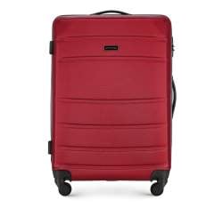 Średnia walizka z ABS-u żłobiona, czerwony, 56-3A-652-34, Zdjęcie 1