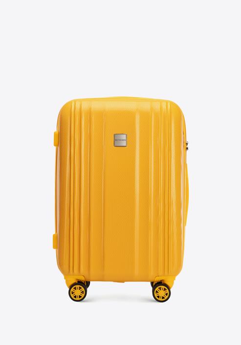 Honeycomb embossed polycarbonate luggage set, yellow, 56-3P-30S-90, Photo 2