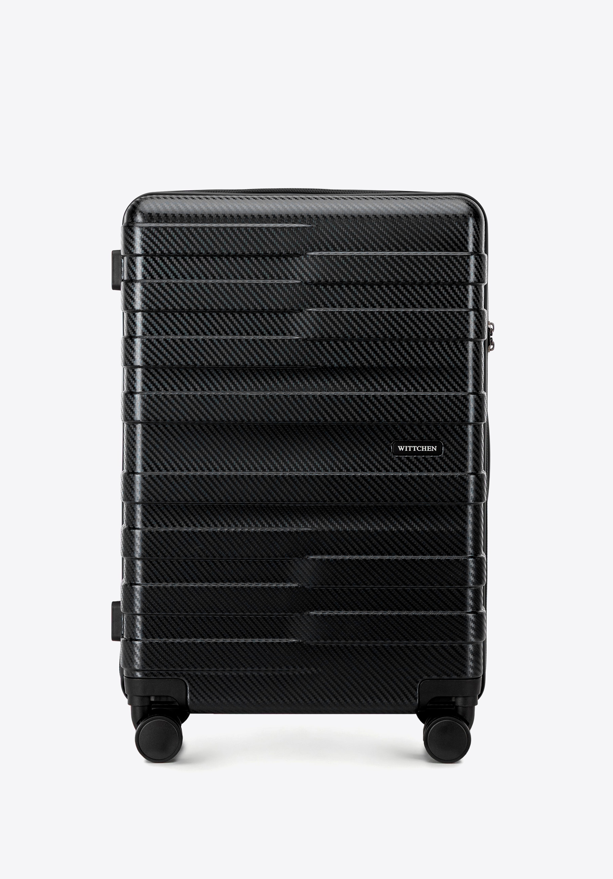 Medium polycarbonate suitcase, black, 56-3P-582-10, Photo 1