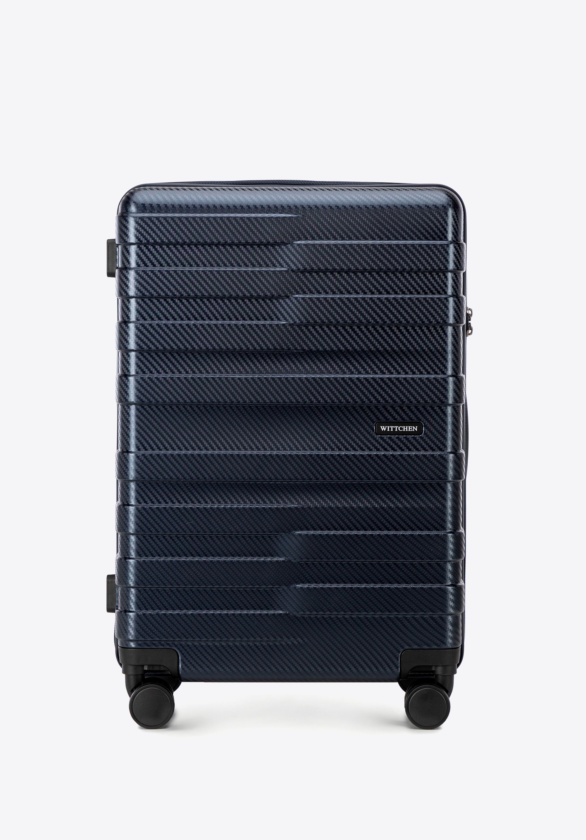 Medium polycarbonate suitcase, navy blue, 56-3P-582-90, Photo 1