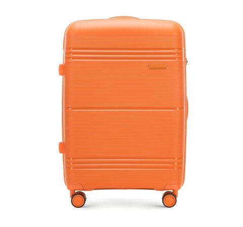 Середня одноколірна поліпропіленова валіза 56-3T-142-55