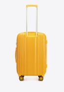 Honeycomb embossed polycarbonate luggage set, yellow, 56-3P-30S-90, Photo 4