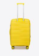 Średnia walizka z polipropylenu w tłoczone paski, żółty, 56-3T-142-B-85, Zdjęcie 3
