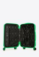 Średnia walizka z polikarbonu tłoczona plaster miodu, zielony, 56-3P-302-10, Zdjęcie 5