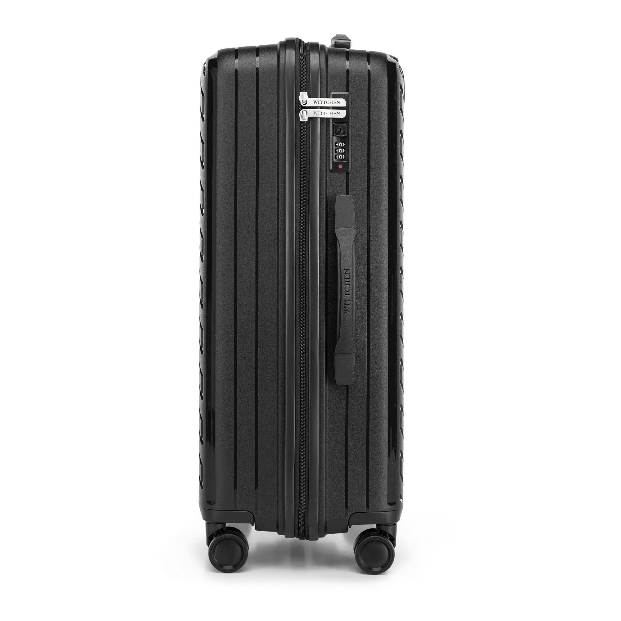 Stredný kufor Raya Line – elegantný, odolný a ekologický na viacdenné cesty 56-3T-202-10, Vyberte variant čierna