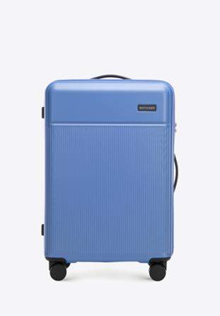 Medium-size suitcase made of ABS material, blue, 56-3A-802-95, Photo 1