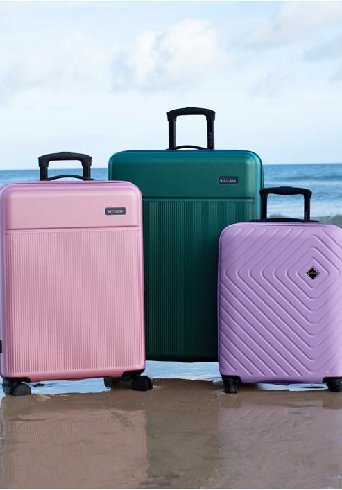 Medium-size suitcase made of ABS material, muted pink, 56-3A-802-10, Photo 32