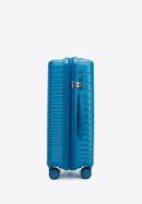 Medium-sized suitcase with glistening straps, blue, 56-3T-162-10, Photo 2