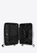 Medium-sized suitcase with glistening straps, off white, 56-3T-162-86, Photo 5