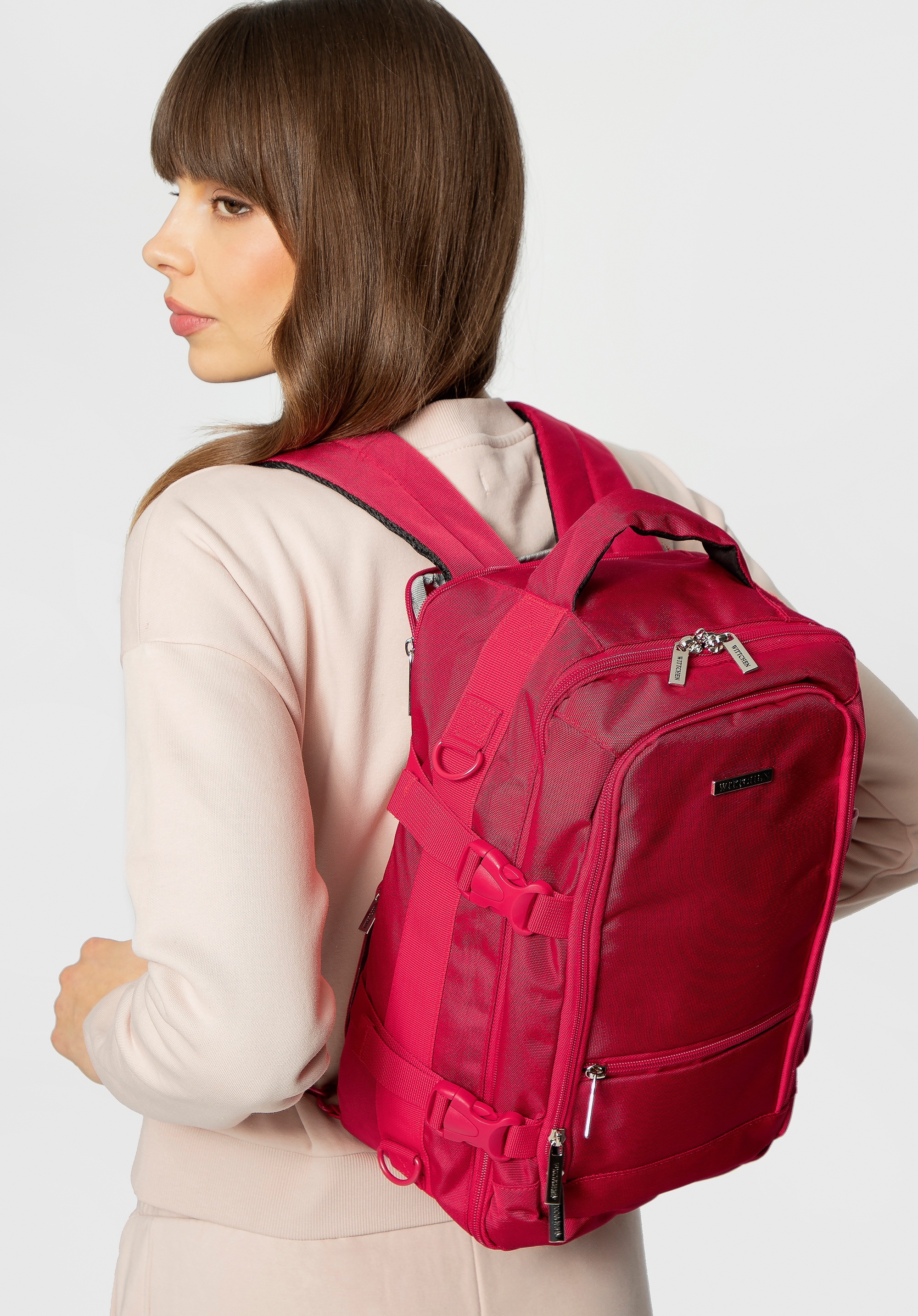 Multifunctional cabin backpack, burgundy, 29-3P-000-36, Photo 1