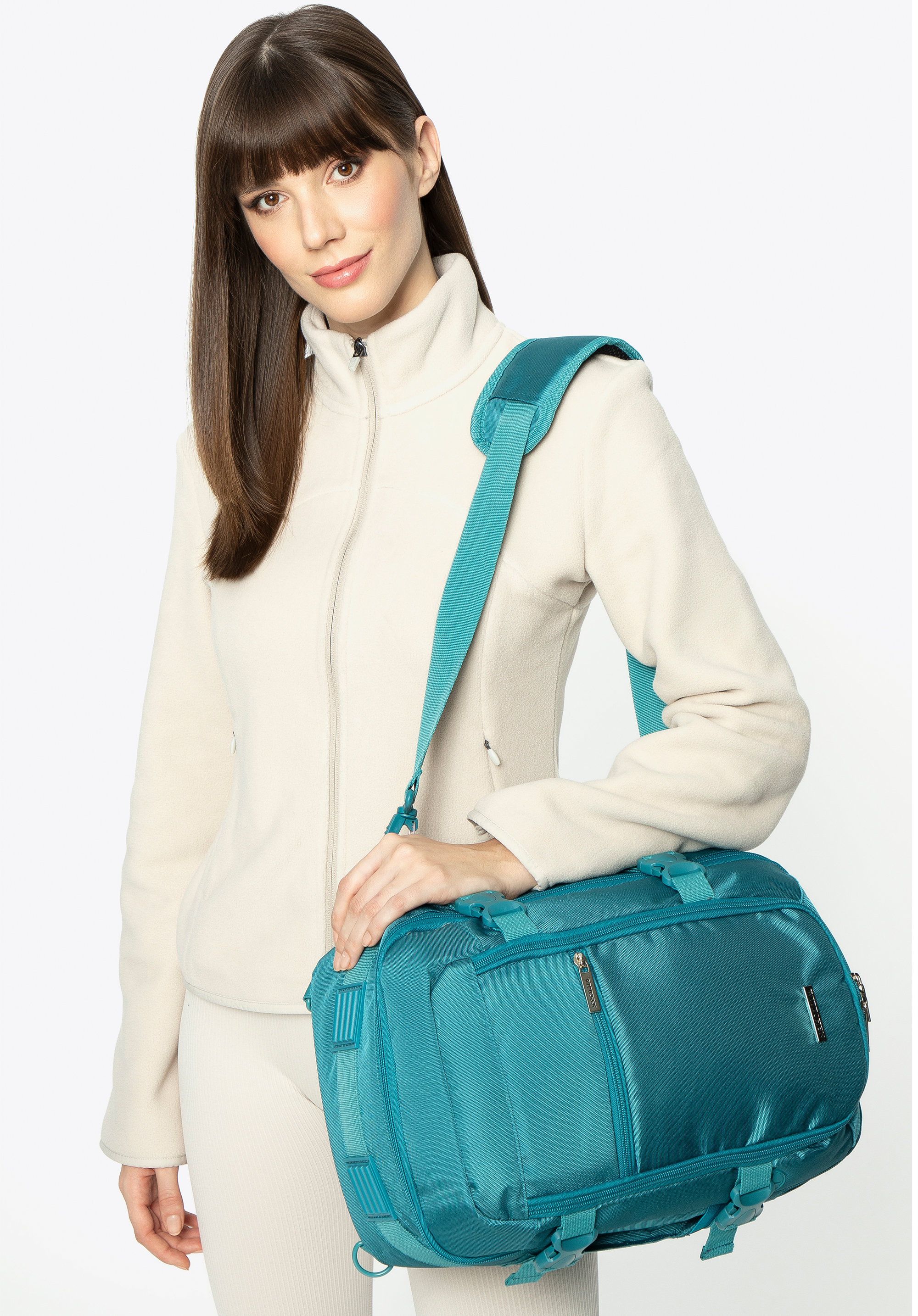 Multifunctional cabin backpack, teal blue, 29-3P-000-95, Photo 1