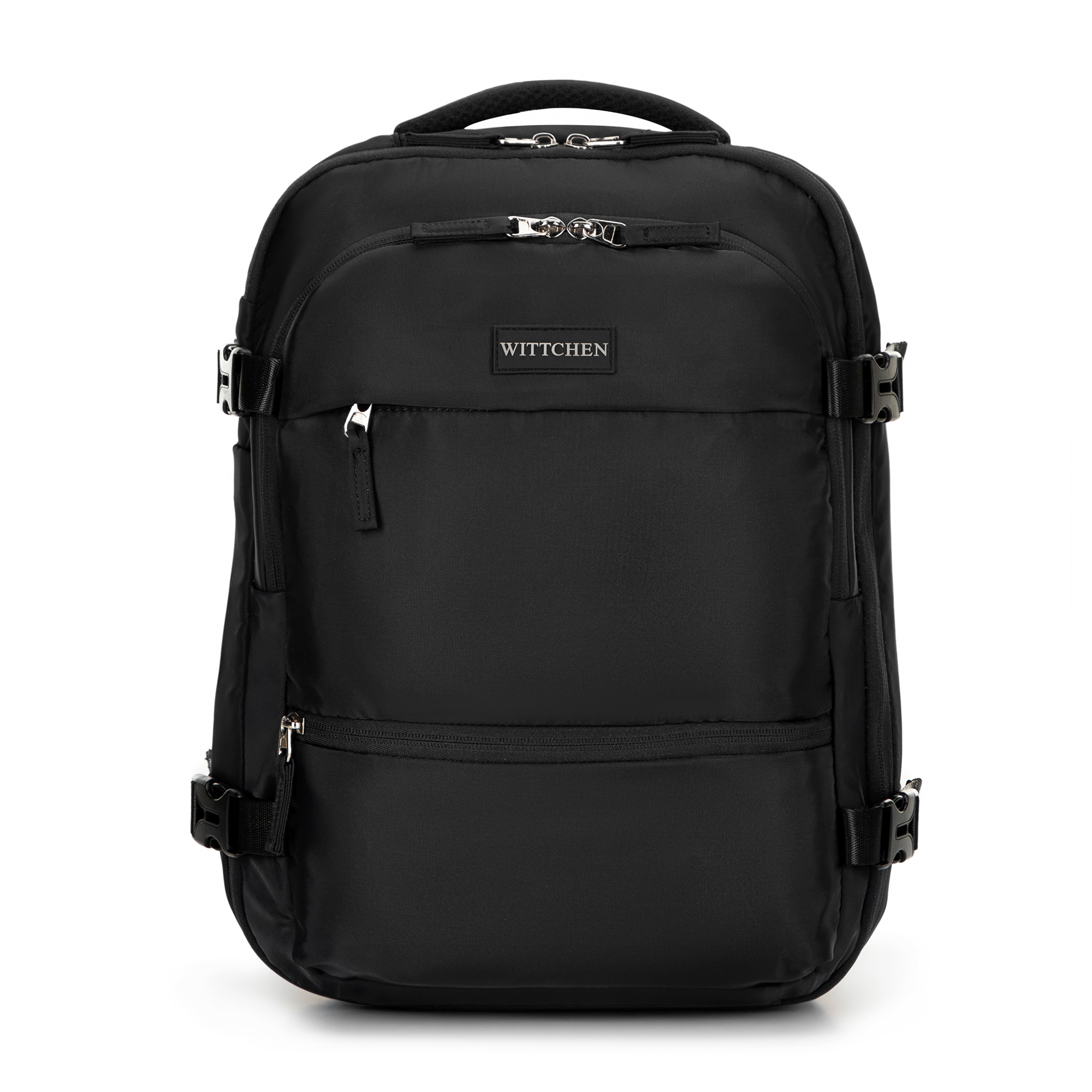 Multifunkčný batoh do lietadla, rozšíriteľný, čierny, 56-3S-018-10