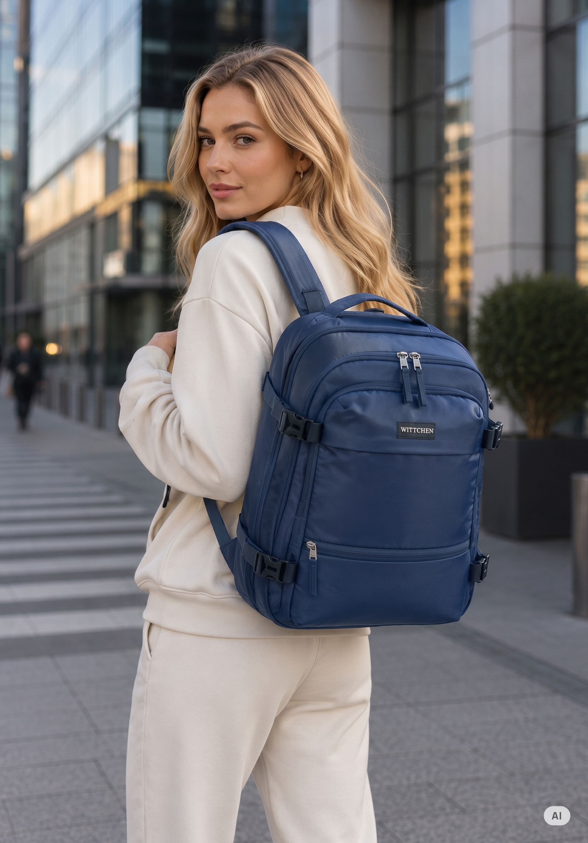 best backpack wheels travel Rolling for Adults, 17inch Laptop Backpack with Waterproof Roller Backpacks for Women Men Student Large College Business Suitcase Carry on Luggage Bag Wheeled Bookbag, Blue : Electronics BRAID:Izorline - 80lb/500 white in system magical castle bag Buy Guess Black Solid