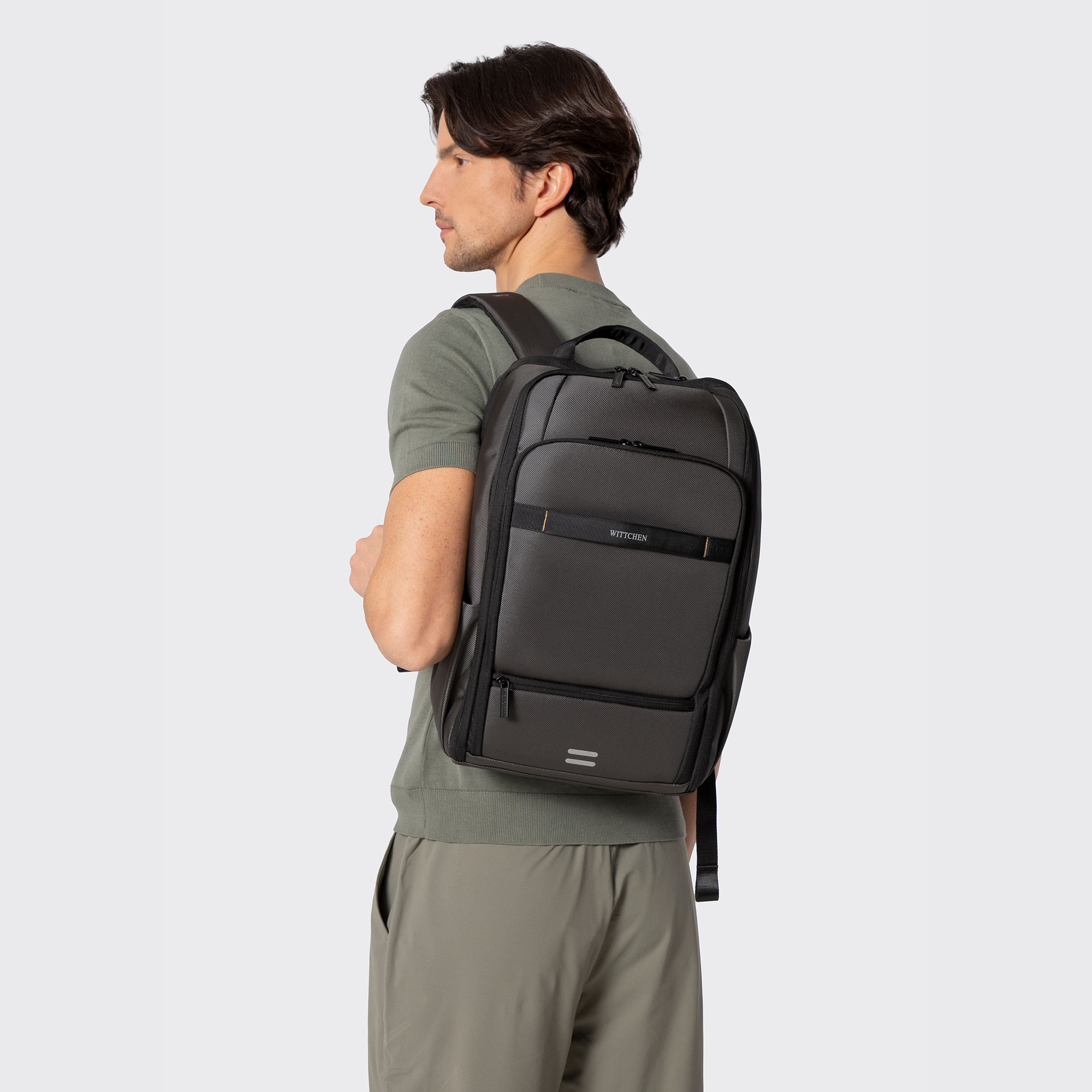 Cestovný ruksak do lietadla 45 × 30 × 20 cm s RFID vreckom, Vyberte variant šedá