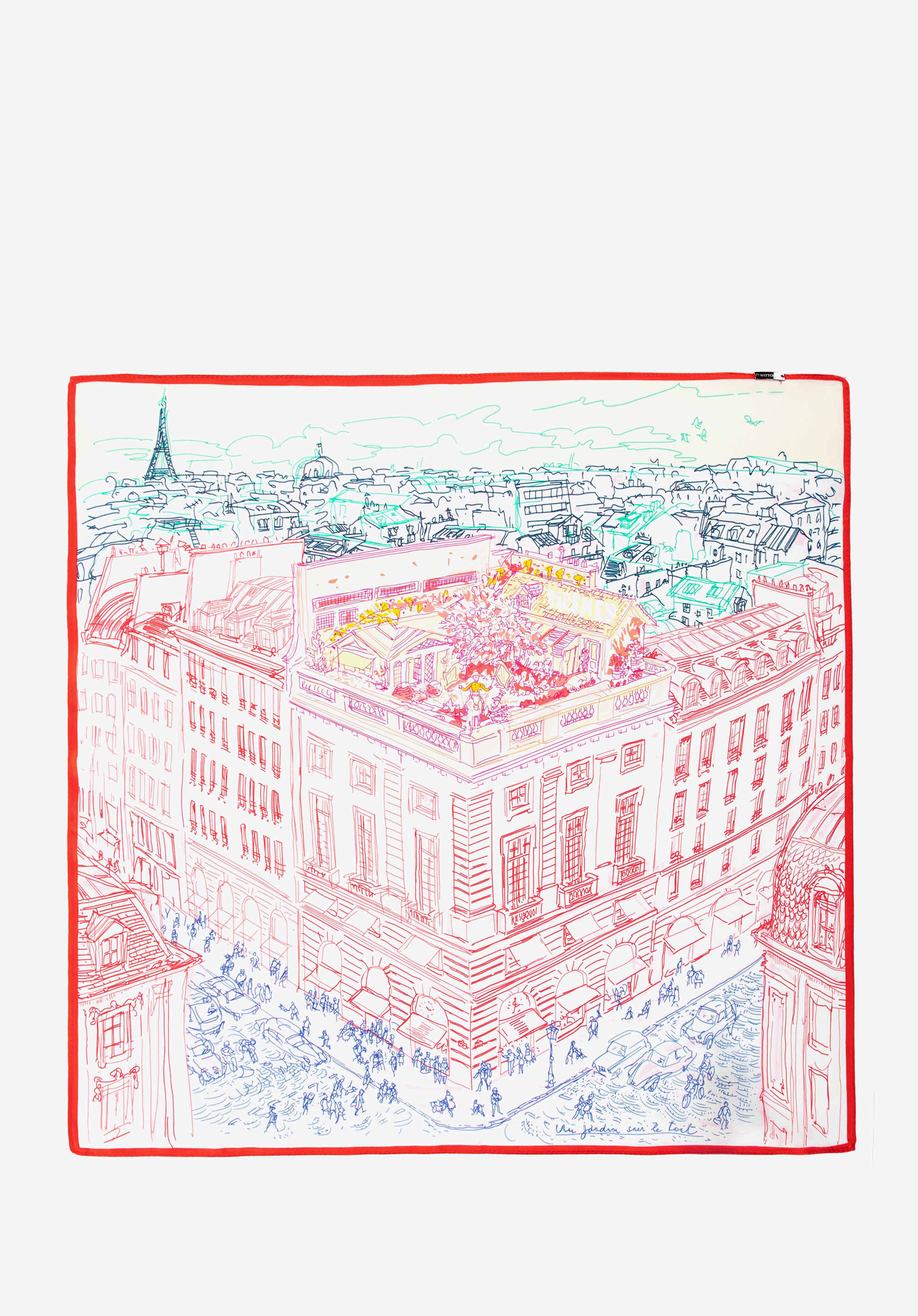 Wielokolorowa apaszka z jedwabiu, multikolor, 100-7D-S20-X39, Zdjęcie 1