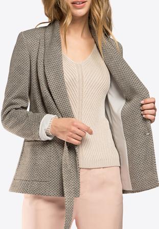 Women's blazer, grey, 86-9W-110-8-S, Photo 1