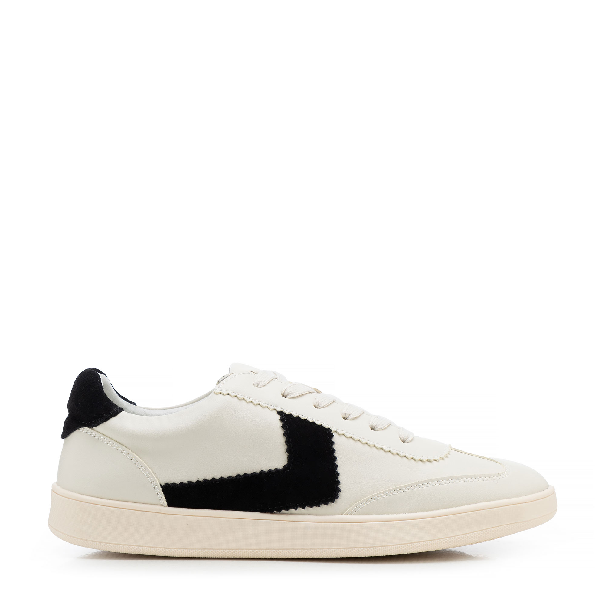 Dámske semišové sneakersy čierne 100-D-351-9