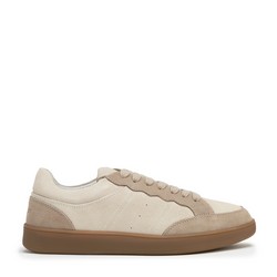 Dámske semišové sneakersy béžové 100-D-350-9
