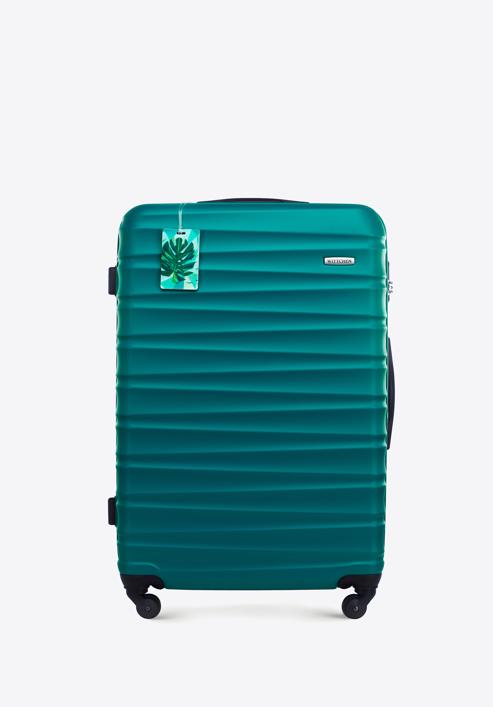 Duża walizka z zawieszką, zielony, 56-3A-313-55Z, Zdjęcie 1