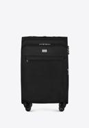 Zestaw jednokolorowych walizek miękkich, czarny, 56-3S-65S-3, Zdjęcie 2