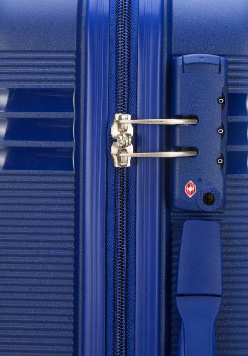 Small polypropylene suitcase, navy blue, 56-3T-141-80, Photo 8