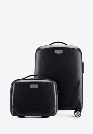 Small suitcase + Toiletry bag, black, 56-3P-571_4-10, Photo 1